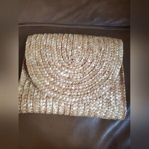 EWC Clutch Natural Straw Bag